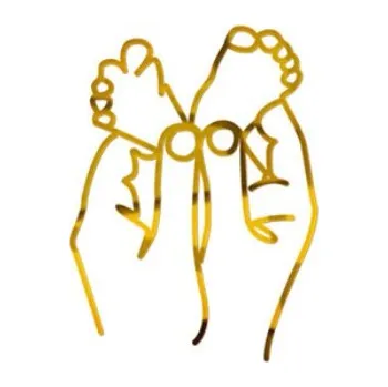 Dětské nožičky 1 - plastová dekorace