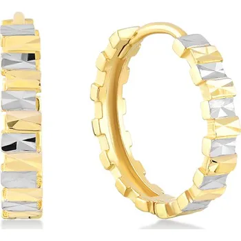 Náušnice Lillian Vassago Kroužkové náušnice v kombinovaném zlatě 1,4 cm LLV06-GER348