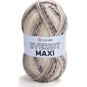 Galanterie YarnArt Everest MAXI 8022 béžovo-hnědý melír