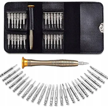Šroubovák Sada přesných šroubováků pro opravu telefonu, 25 dílná gsm torx 25v1 (Sada šroubováků se skládá s 25 díly a má solidní zpracování. Díky různým šroubovákům se hodí pro různé úkoly v dílně a domácnosti, pro drobné opravy, souvisí hlavně s elektronikou. - so