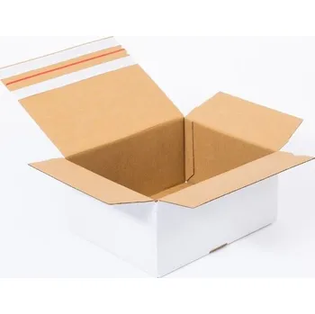 Obalový materiál Poštovní kartonová krabice s lepící a trhací páskou 300x250x150 mm 3VVL B 360g/m2 bílá - paleta 960 ks