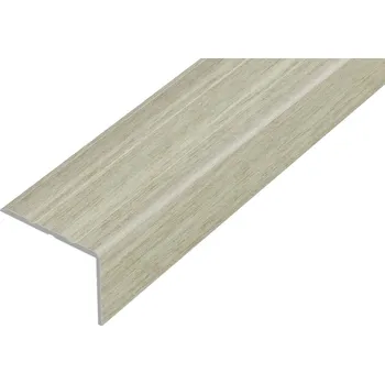 přechodová lišta ACARA AP5 schodová lišta samolepící, hliník + fólie dub šedý, 20 mm, 0,9 m AAHAF B256020-SK/0,9