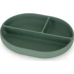 PETITEMARS PETITE&MARS Talířek silikonový dělící oválný Take&Match Misty Green 6m+