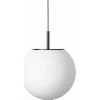 Brokis Designové závěsné svítidlo Sfera PC1171, Ø40cm Povrch Montury: broušený hliník lakovaný (CCS2841), Barva el. vedení: textilní kabel - černý (CECL519), Baldachýn: broušený hliník lakovaný (CCSC2843)