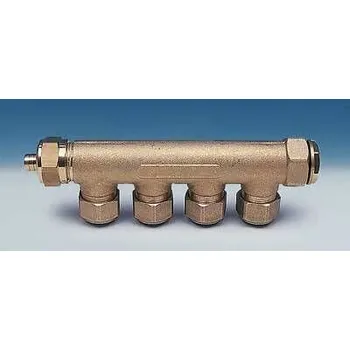 rozdělovač topení Rozdělovač vody mosaz - 4 vývody
