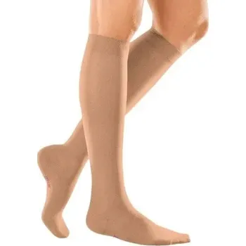 Dámské punčochy Lýtkové punčochy mediven elegance (II.KT)—Velikost 7, barva sand, délka krátká, se špicí