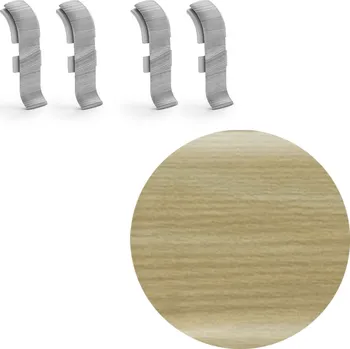 SALAG AP28 spojka k liště NGF56, PVC popelavě pastelová, 56 mm, 4 ks