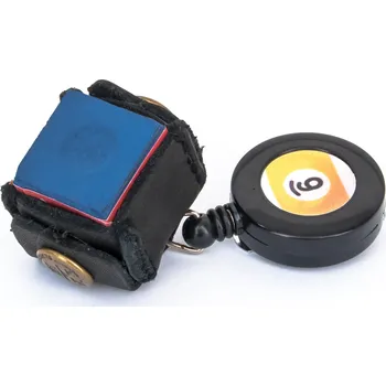 Držák na křídu kožený s navíjením "Devítka"