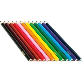 Pastelka Dlouhé silné trojúhelníkové pastelky 12 ks