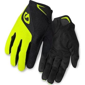 Cyklistické rukavice GIRO rukavice BRAVO LF-black/highlight yellow-L 14019