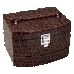 Šperkovnice hnědá z ekokůže