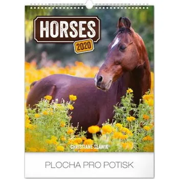 Kalendář PRESCO GROUP Nástěnný kalendář Koně 2020