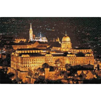 Diamantové malování Diamantové malování - Matyašův chrám Velikost: 40x60cm, Rámování: Pouze srolované plátno, Diamanty: Čtvercové