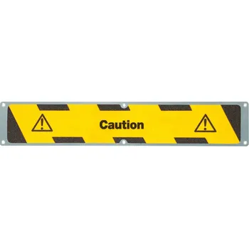 Dílenský stůl Antirutschplatte, Aluminium m2, Caution, 635 x 114 mm