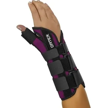 Ortex ortéza zápěstí a palce 028 - V. - Levá—Ortéza pro fixaci zápěstí a palce s pevnými dlahami a dopínacími popruhy