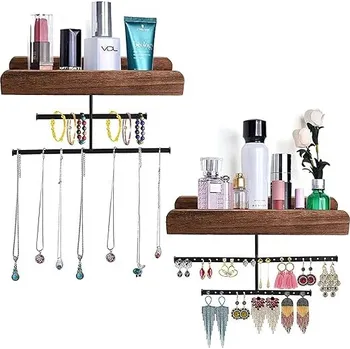 Souprava šperků 2 kusy regálů se šperkovnicemi