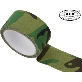 Vybavení pro přežití Textilní lepicí páska, MFH, woodland