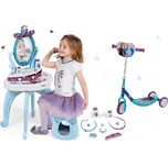 Set kosmetický stolek Frozen Smoby se židlí a tříkolová koloběžka Frozen