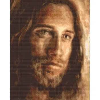 Diamantové malování Diamantové malování - Ježíš 2 Velikost: 40x50cm, Rámování: Pouze srolované plátno, Diamanty: Kulaté