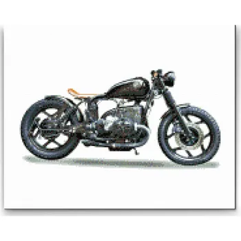 Diamantové malování Diamantové malování - Motorka BMW 80RT Velikost: 30x40cm, Rámování: Pouze srolované plátno, Diamanty: Čtvercové