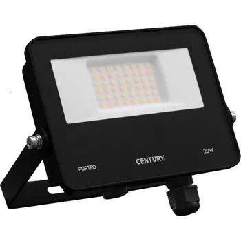 CENTURY LED reflektor PORTEO černá 20W 3000/4000/6500K IP65