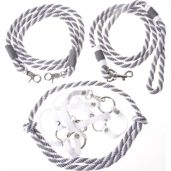 Hobby horsing Set Start Stříbrný (ohlávka + nákrčník + vodítko + otěže) Velikost: M