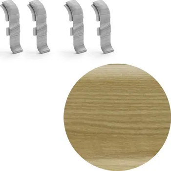 Podlahová lišta SALAG AP28 spojka k liště NGF56, PVC jilm, 56 mm, 4 ks