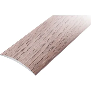 Podlahová lišta ACARA AP1 přechodová lišta samolepící, hliník + dýha lakovaná dub šedý, 30 mm, 0,9 m APD L3002-SK/0,9