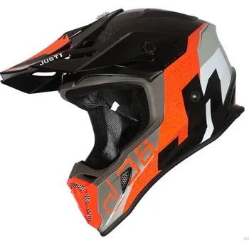 Helma na motorku Přilba JUST1 J38 KORNER oranžovo/černá Velikost: L