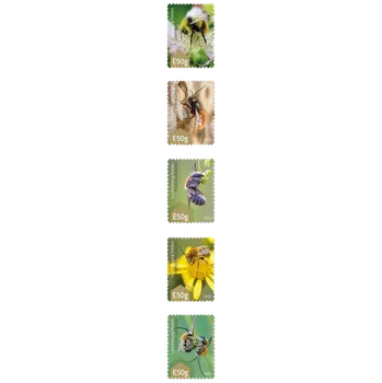 Poštovní známka (2020) MiNr. 2252 - 2256 ** - Lucembursko - Divoké včely (5-páska)