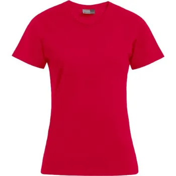 Dámské tričko Promodoro Dámské tričko s krátkým rukávem Premium Barva: Červená, Velikost: S