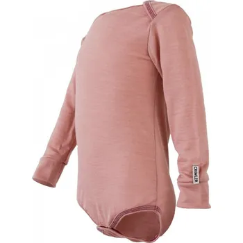 Kojenecký body Merino s lyocellem body dlouhý rukáv - starorůžová, Crawler Velikost: 62-68/74