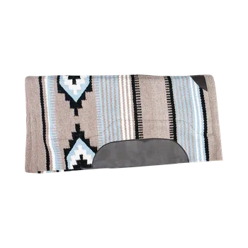 Waldhausen Westernová podsedlová deka UTAH, sv.šedá -sv.modrá Barva: Světle modrá, Velikost: PONY