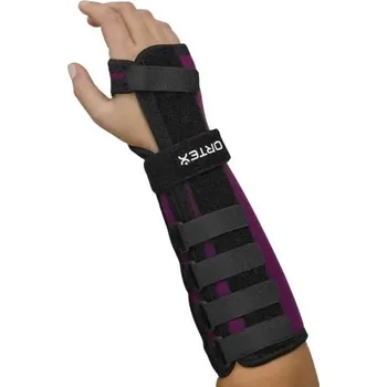Ortex fixační ortéza zápěstí 07/F s kovovou dlahou—Velikost IV., délka 28 cm, pravá ruka