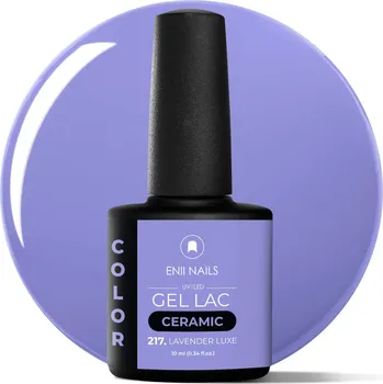 Lak na nehty ENII NAILS Gel lak Ceramic 217 Lavender Luxe - gelový lak bez HEMA, 10 ml