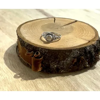 Prsten Stříbrný prsten Labradorit 6 - MarulArt - Velikost prstenu 55