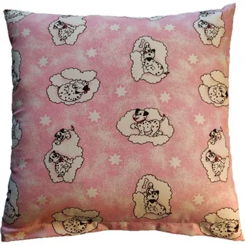 Povlak na dekorativní polštářek Povlak na polštářek 40 x 40 cm růžový dalmatin