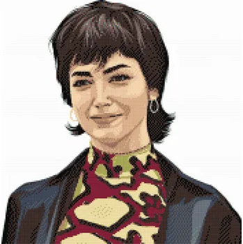 Diamantové malování Diamantové malování - Money Heist Tokyo Úrsula Corberó Velikost: 50x50cm, Rámování: Pouze srolované plátno, Diamanty: Kulaté