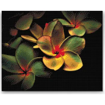 Diamantové malování Diamantové malování - Květiny Velikost: 30x40cm, Rámování: Pouze srolované plátno, Diamanty: Čtvercové
