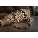 Lampglas Pánský náhrdelník Mischievous Octopus s unikátními perlami Lampglas, jaspisem a chirurgickou ocelí