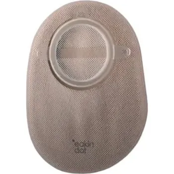 Plynová maska Sáček Eakin Dot 2D uzavřený s filtrem—střední, béžový s okénkem, otvor 80 mm, 30 ks