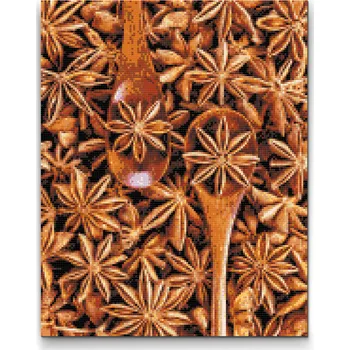 Diamantové malování Diamantové malování - Badyán Velikost: 30x40cm, Rámování: Pouze srolované plátno, Diamanty: Čtvercové