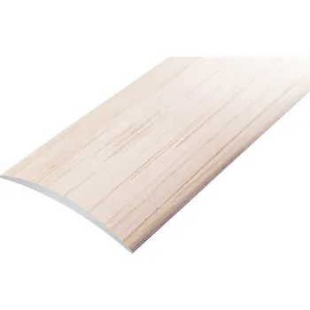 Podlahová lišta ACARA AP1 přechodová lišta samolepící, hliník + dýha nelakovaná jasan, 40 mm, 0,9 m APD N4010-SK/0,9