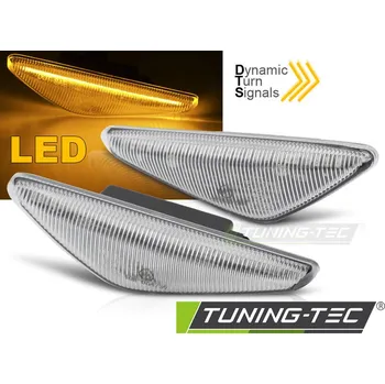 Autodíl BOČNÍ SMĚROVKY CHROME LED SEQ pro BMW E46 COUPE 03-06