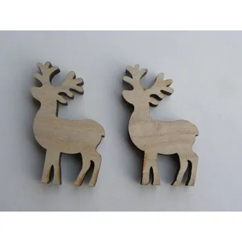 Vánoční dekorace sob sillné dřevo