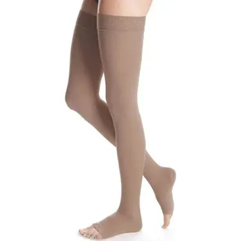 Dámské punčochy Stehenní punčochy s lemem MAXIS MICRO (II.KT)—Velikost 2+, barva bronz, délka krátká, bez špice