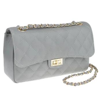 Kabelka NovaKabelka.cz Kožená italská kabelka Eliana Grigia