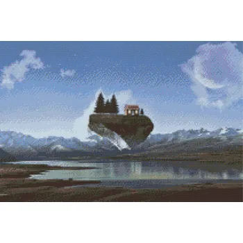 Diamantové malování Diamantové malování - Na samotě Velikost: 40x60cm, Rámování: Pouze srolované plátno, Diamanty: Kulaté