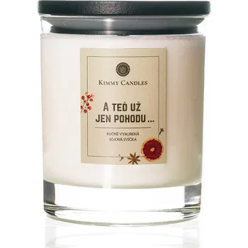 Svíčka Kimmy candles A teď už jen pohodu 1 ks Sušené ovoce s kořením