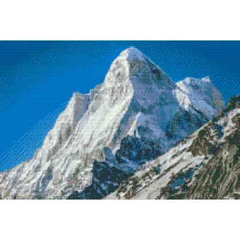 Diamantové malování Diamantové malování - Zasněžené hory Velikost: 40x60cm, Rámování: Pouze srolované plátno, Diamanty: Čtvercové